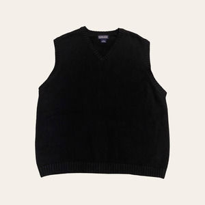 Black Knit Lands’ End Sweater Vest